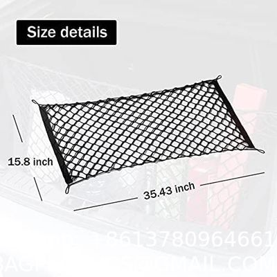 Cargo Net Stretchable, Car Exterior Accessories, Adjustable Elastic Trunk Storage Net With Hook For SUVs, Cars And Trucks Cargo Nets Durable Truck Trailer Netting UV Treatment Custom Cutting