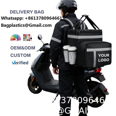 Large Grocery Storage Fast Food Free Delivery Thermal Distribution Motorcycle Food Delivery Bag Bike Boxes Takeaway Rider Food Waterproof Thicken Outdoor Backpack Food Delivery Insulated Pizza Bag