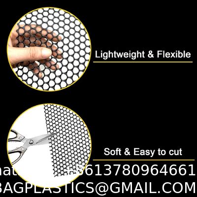 Chicken Wire Fencing Mesh Plastic With Zip Ties, 1.3×10FT Garden Netting For Moss Poles, Plastic Chicken Wire For Poultry Rabbit Fencing,Crafts,DIY - Black