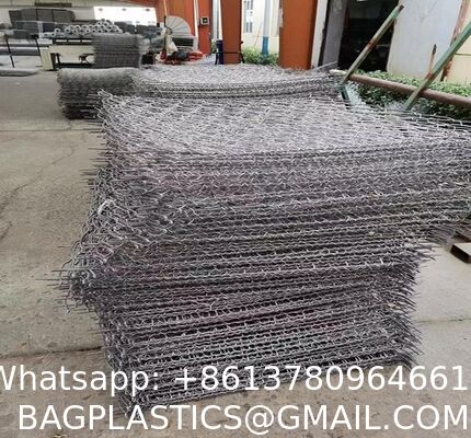 Galfan Welded Gabion Retaining Walls 200x100x50 Welded Gabion Box 2x1x0.5m Gabion Basket Stone Cage Garden Fence Garden Stone Wire Basket Fencing