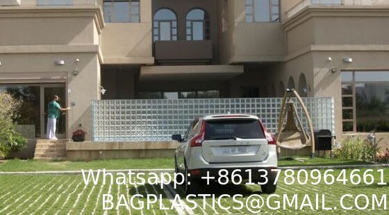 Permeable Grass Pavers Grid Flat-Interlocked,HDPE Plastic Shed Base For Landscaping And Soil Reinforcement In Parking Lots,RV And Boat Storage Pads,Driveways (8 Pieces/22 Sq.Ft.) (Green)