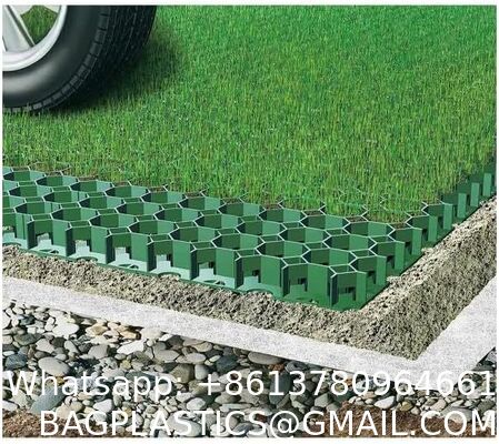 Permeable Grass Pavers Grid Flat-Interlocked,HDPE Plastic Shed Base For Landscaping And Soil Reinforcement In Parking Lots,RV And Boat Storage Pads,Driveways (8 Pieces/22 Sq.Ft.) (Green)