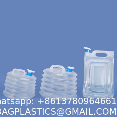 Collapsible Water Container With Spigot 2.6 Gallon, Foldable Camping Water Storage Jug Portable Water Tank Canteen For Outdoor Hiking, Fishing, Emergency