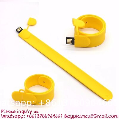 Promotional Products Portable Colorful Silicone Wristband USB Flash Drive 2gb 4gb 8gb 16gb Slap USB 32gb 64gb 128gb Memory Stick Bracelet Flash Drive