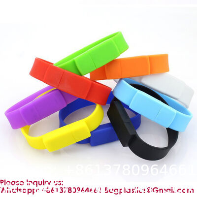 Top Selling 2GB Silicon USB 2.0 Flash Drive Bracelet/Wristband New Product Made in China Custom Blank Usb Flash Drive Silicone Wristband Bracelets for Souvenir