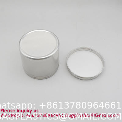 Ounce Round Empty Metal Tins With Hollow Lids Refillable Spice Containers For Aromatherapy Air Freshener Candles Travel Storage Customizable Logo Printed Tin Box for Soap/Cream Aluminum Makeup