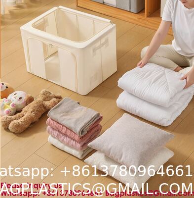 Large Storage Bags, Pack Clothes Storage Bins Foldable Closet Organizers Storage Containers With Reinforced Handle For Clothing, Blanket, Comforters, Bed Sheets, Pillows And Toys