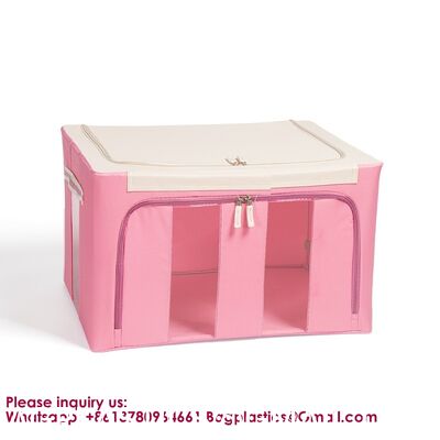 Square Large Space-Saving Linen Cube Foldable Fabric Clothing Storage Drawers Large Capacity Foldable Storage Organizer Fabric Home Storage Box For Clothes Quilt Blanket Wardrobe Clothing Organizer