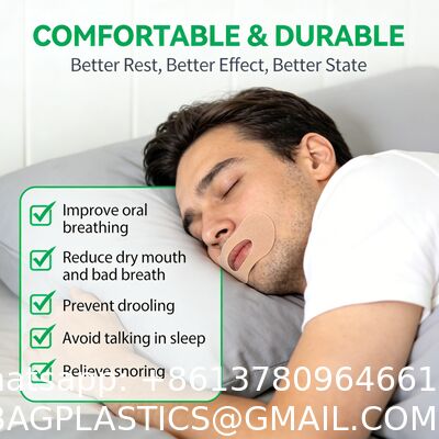 Sleep Cotton Bamboo Silk Custom Color Shape Mouth Tape Lips for Sleeping Hypoallergenic Breathing Nose Tape Nasal Strips Premium Custom Sleep Mouth Tape Stop Snore Snoring Stopper for Sleeping