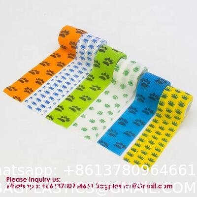 Bandage Self-Adhesive Athletic Wrap Tape Print Custom Breathable Eco-Friendly Gym & Hook Grip Tape - Thumb Cross Training, Weightlifting, Gymnastics Stretchy Adhesive Athletic Weightlifting Tape