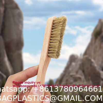 Bouldering Brush Chalk Paint Brush, Wax Paint Brush Set Of 5, Wax Brushes And Chalk Paint For Furniture DIY Art Crafts, Natural Bristle Round Oval Brush For All Painting And Waxing