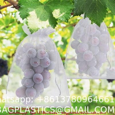 Garden Fruit Protection with Drawstring Reusable Netting Mesh Bags Fruit Netting Bags Fruit Trees Fruit Cover Mesh Bag With Drawstring, Netting Barrier Bags Grapes Mango Fruit Trees Veggies Garden