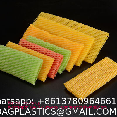 Fruit Foam Mesh Wrap Premium Quality Eco-Friendly Polyethylene Foam Fruit Nets For Fresh Produce Protective Packaging Agriculture Storage Shockproof Foam Protective Cover, Orange, Apple, Pear, Peach