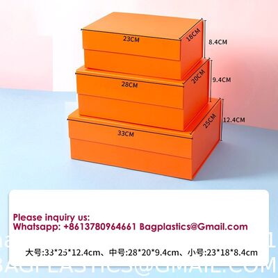 Luxury Foldable Gift Box With Removable Ribbon | Collapsible Box With Magnetic Closure | Weddings, Bridal Showers, Corporate Gifts | 100% Recycled Paper (Medium Large, Metallic Copper)