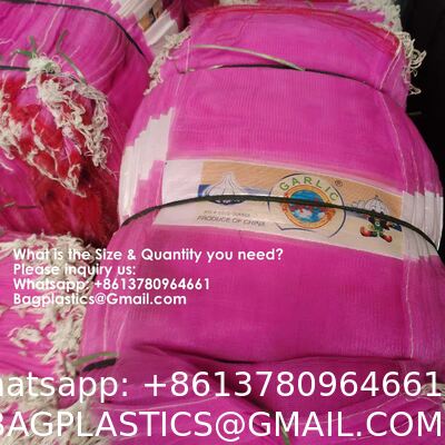 Reusable Drawstring Fresh Produce Thickened Purple Green Large Mesh Plastic Dense Small Mesh Woven Net Bag From China For Packing Chili Radix Pseudostellariae