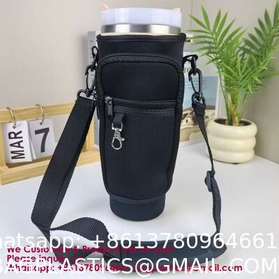 Customizable Foldable Durable Waffle-Embossed Neoprene Cup Sleeves | Reusable Insulated Lightweight Cola & Bottle Sleeves