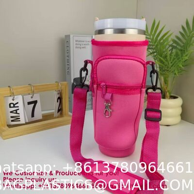 Customizable Foldable Durable Waffle-Embossed Neoprene Cup Sleeves | Reusable Insulated Lightweight Cola & Bottle Sleeves