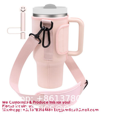Customizable Foldable Durable Waffle-Embossed Neoprene Cup Sleeves | Reusable Insulated Lightweight Cola & Bottle Sleeves