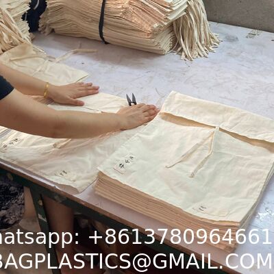 OEM ODM Logo Size Reusable Cotton Fabric Dust Bag, Cover Bags, 100% Natural Muslim Cotton Envelope Gift Packaging Pouch Dust Bag For Clothes Lingerie Storage