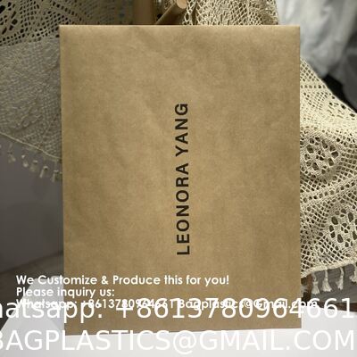 Custom Printed Design Clothing Courier Package Shipping Poly mailer Paper Mailer Biodegradable Kraft Cardboard Mail Envelope Paper Mailing Bag