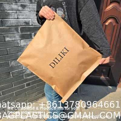 Custom Printed Design Clothing Courier Package Shipping Poly mailer Paper Mailer Biodegradable Kraft Cardboard Mail Envelope Paper Mailing Bag