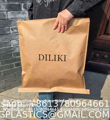 Custom Printed Design Clothing Courier Package Shipping Poly mailer Paper Mailer Biodegradable Kraft Cardboard Mail Envelope Paper Mailing Bag