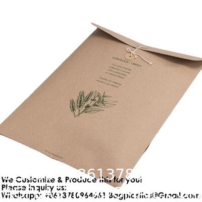 Factory Wholesale Reusable Custom Bow Logo Size Printed Pouch Paper Envelope, Kraft Envelope, Cotton Canvas Clothes Pillow Pouch Bag With Envelope Dust Pouch